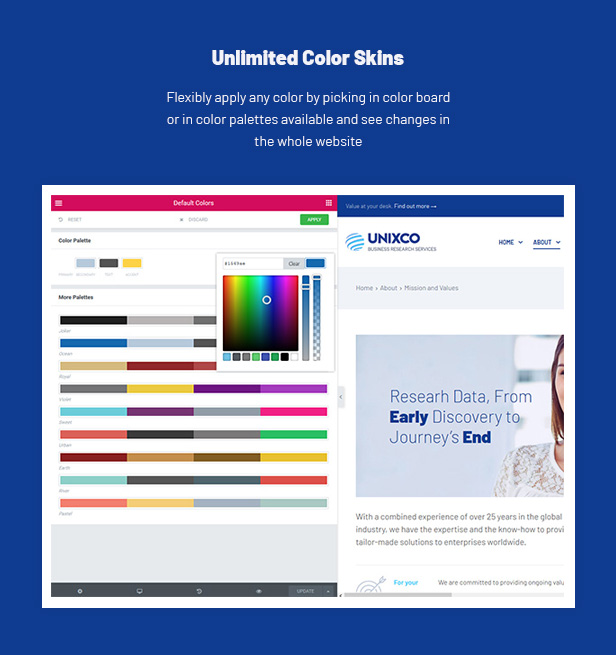 Corporate WordPress Theme - color skins